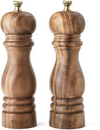 BILL.F Salt and Pepper Grinder Pepper Mill Grinder Pepper Grinders Salt Mill Set of 2 with Adjustable Ceramic Rotor 7 Inch