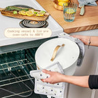 10-in-1 Electric Multi-Cooker, 6-quart, digital display, 10 cooking functions, non-stick pot, easy one-touch control (White Icing)