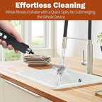 Rechargeable Milk Frother Handheld with 3 Detachable Stainless Whisks, 3 Speed Adjustable Drink Mixer, Mini Frother Wand for Coffee, Matcha, Protein Shakes, with Charging Base and Whisk Storage