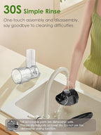 Vegetable Juicer for Celery Wheatgrass Spinach Ginger, Fruit Juicer Machines Slow Masticating Cold Press Juice Extractor Pulp Separated, Quiet Motor, Easy To Clean, BPA Free, Dishwasher Safe