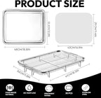 18.7" X 12.8" Extra Large Air Fryer Basket for Oven, Oven Air Fryer Basket and Tray Set With 30PCS Parchment Papers, Stainless Steel Air Fryer Pan and Crisper Tray for Frying Baking