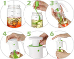 Vucchini Salad Dressing Shaker Mixer Bottle Homemade Salad Dressing Container - BPA Free Glass Juice Storage Ketchup