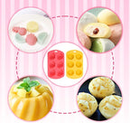 Fruit Theme Silicone Molds for Candy Making, 2 Pack Strawberry & Lemon Gummy Molds Set, Non-Stick 6-Cavity Fruit Snack Molds for Chocolate, Jelly, DIY Kitchen Baking Supplies