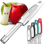 Orblue Premium Apple Corer Tool - Durable Stainless Steel Fruit Core Extractor Tool - Apple Corer Remover, White