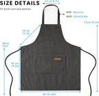 BeLuyi 2 Pack Adjustable Bib Apron with 2 Pockets Chef Cooking Kitchen Restaurant Aprons for Women Men
