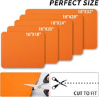 HotLive Dish Drying Mat for Kitchen Counter, Heat Resistant Drainer Mats with Non-slip Rubber Backed, Hide Stain Kitchen Super Absorbent Draining Mat, Easy to Clean Dish Rack Pad, Orange 18"x28"