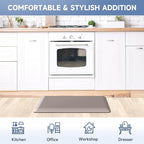 4/5 Inch Thick Kitchen Mats for Floor, StepRite Kitchen Rug for Standing Desk, Non-Slip, Thicker, Stain & Water Resistant, Comfort Anti Fatigue Floor Mat for Home, Kitchen, Office - Khaki,54 * 22''