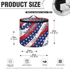 Stars and Stripes Pressure Cooker Dust Cover for America250 Zipper Clouse Slow Cooker Storage Bag Pressure Cooker Organizer Bag Insulated Carrier for 6 Qt Pressure Cooker