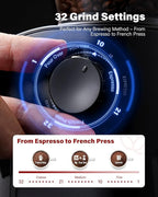 SHARDOR Electric Burr Coffee Grinder for Home Use