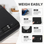 Food Scale, 11lb Kitchen Scale with 6 Units Tare Function & LCD Display, 0.05oz/1g Stainless Steel Digital Food Scale Grams and Ounces for Baking, Cooking, Dieting and Meal Prep (Black)