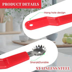 Tomato Corer Tool 6 Pcs Apple Strawberry Huller Stem Remover Stainless Steel Fruit Vegetable Top Remover Practical Kitchen Corer Tool