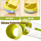 PARACITY Oil Dipenser Bottle with Silicone Bottom, 2 in 1 Olive Oil Sprayer and Dispenser, Oil Spray Bottle 500ML/ 17OZ for Cooking, Kitchen, BBQ, Air Fryer, Salad, Baking(1PC Green)