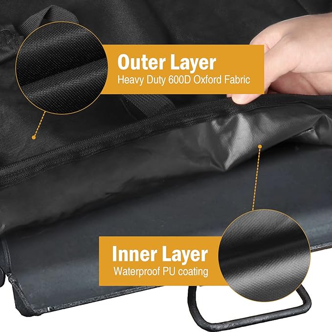 Yoyong Griddle Carry Bag - Fits Camp Chef SG30, SG14, FG20 & MSG20 - Waterproof Cast Iron Griddle Bag - 600D Heavy Duty - 21.5" L x 17" H