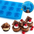 Sidosir 3pcs Peanut Butter Cup Mold, Silicone Mini Tart Pan for Bite Size Fat Bombs, Silicone Chocolate Candy Mold for Brownie (Peanut Butter Cup)