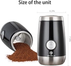 DR MILLS DM-7445 Coffee Grinder Electric,Spice and Herb Grinder, Blade & Cup Made with SUS304 Stainless Steel Food Grinders Electric