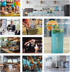 Soda Maker, Ice Cold Sparkling Water Maker, Water Cooler, Compatible with Screw-in 60L CO2 Cylinder (Not Included), Carbonator with 1.5L Water Tank, Touch Screen (Aqua Blue)