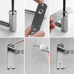 Bathroom Towel Rack, 28In Adjustable Bathroom Towel Bar, Stainless Steel Towel Bar, Owel Holder for Bathroom Wall