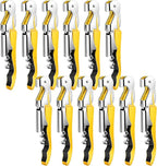 12 Pieces Professional Waiter Corkscrew Wine Openers,Yellow Wine Keys Opener Stainless Steel Hinges Serrated Foil Cutter for Restaurant Waiters, Sommelier, Bartenders (Yellow)