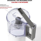 Starfrit Electric Oscillating Food Processor - 4 Cups - Measuring Spoon - High, Low & Pulse Modes - 300W