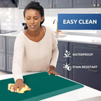KitchenClouds Kitchen Mat Cushioned Anti Fatigue Rug 17.3"x28" Water Resistant, Non Slip, Standing and Comfort Desk/Floor Mats for House Sink Office (Dark Green)