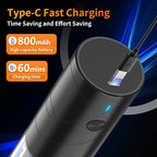 1Pc Electric Salt and Pepper Grinder USB Rechargeable with Warm LED Light, Adjustable Coarseness Lidaop Large Capacity Automatic Salt Pepper Mill Shakers for Kitchen, Restaurant, Outdoor, Black