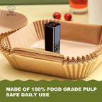 Air Fryer Liners Disposable for CHEFMAN Air Fryer, Power XL Air Fryer Liners, 6 qt 8QT Air Fyrer Liners, 9.5 inch Parchment Paper Liners for 10 Qt 12-Quart Air Fryer Oven