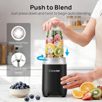 Consciot CB10 16Pcs Personal and Countertop Blender Combo, Coffee and Spice Grinder, Make Shakes and Smoothies, Frozen Drinks, Baby Food, Spreads & More, 4 Portable BPA Free To-Go Cups, 900 Peak Watt