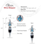 Cheers Penguin Metal Wine Stopper - Elegant Vacuum Seal Reusable Animal Ocean Life Wine Bottle Stopper Airtight Leak Proof Bottle Topper Cork Plug, Cute Home Decor & Bar Tool Accessory Unique Gift