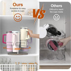 Water Bottle Organizer for Stanley 40 oz, Rotating Stanley Cup Organizer Holder, Tumbler Organizer Holder, Stanley Cup Accessories, 13.2 * 11 * 7.75in, Grey