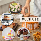 P&P CHEF 6 Inch Cake Pans Set, Round Baking Pan Stainless Steel Layer Birthday Wedding Cake Oven Pans, Non Toxic & Heavy Duty, Deep Side & Mirror Finish, Dishwasher Safe, (2Pcs)