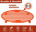 Webake Roasting Rack Oval Silicone 11x8 Inches Cooling Drying Rack Kitchen Cooking Rack for Baking Roasting Pan, Heat-Resistant Silicone Trivet