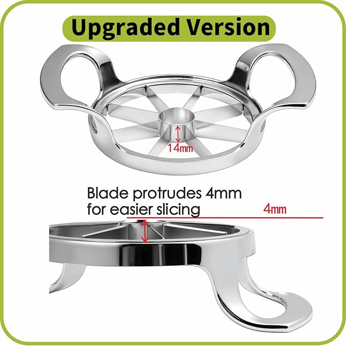 LIIGEMI Apple Slicer, 8-Slice Apple Slicer and Corer,Sharp and Sturdy,Easy to Use, Time-Saving.