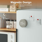 AVINIA Desk Timer for Productivity Magnetic Digital Kitchen Timer Rechargeable Fabric Mesh Cover 99 Mins Countdown/Count Up Stylish Efficana Konah Home Timmer for Cooking (Fabric Gray)