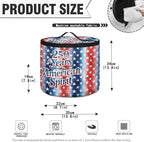 Stars and Stripes Electric Pressure Cooker Insulation Bag for US 250Th Anniversary Stain Resistant Reusable Electric Pressure Cooker Bag with Top Padding Handle
