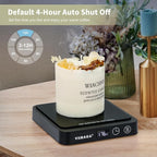 VOBAGA Mug Warmer, Coffee Cup Warmer for Desk with 5 Temp Settings & 2-12H Timer, Smart Candle Warmer & Coffee Warmer with Display for Fastest Heating Coffee, Cocoa, Ideal Coffee Gifts(No Cup)