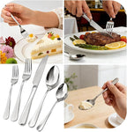 20 Piece Silverware Set,for Home,Kitchen,Restaurant.Flatware Set,Stainless Steel Cutlery Utensil Set include Forks,Knives,Spoons