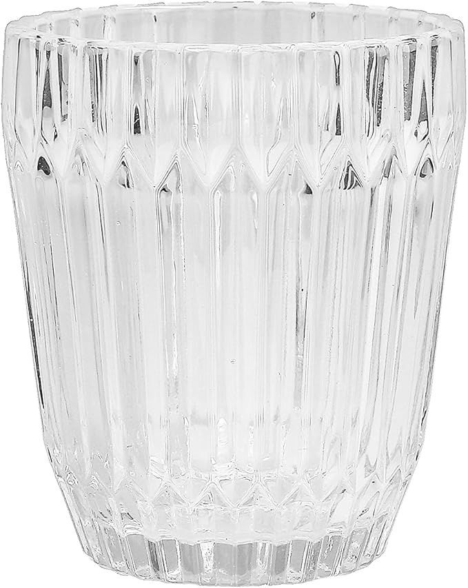 Fortessa Archie Glass Drinkware, Double Old Fashioned (Set of 6), 12.5 Ounce, Clear