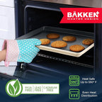 BAKKENMASTER Bake with Elegance: 6-Cup Cake/Muffin Pan Set - Blue, Teal, Marble, Golden, Cream - Aluminized Steel with Ceramic Non-Stick Coating, PFOA & PFAS Free - Non-Toxic, Heavy-Duty Bakeware