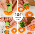 Cute Cat Rice Ball Molds 6 Sets Sushi Molds Bento Accessories Kits with 3PCS Vegetable Fruit Cutter Shapes and 1PC Gimbap Mold Triangle for Nori Rice Making DIY Bento Box Picnic Tools