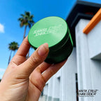 Santa Cruz Shredder Metal Herb Grinder Knurled Top for Stronger Grip 3-Piece Large 2.7" (Green)