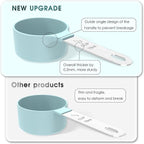 TILUCK Measuring Cups & Spoons Set, Stackable Cups and Spoons, Nesting Measure Cups with Stainless Steel Handle, Kitchen Gadgets for Cooking & Baking (Green)