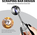 Cookie Scoop 2 Tbsp for Baking, Professional Stainless Steel Ice Cream Scoop 44mm, Melon Baller Muffin Scoop, Good Soft Grips, Quick Trigger Release, 30ml (2 Tablespoon)