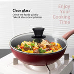 8 Inch Glass Lids, Replacement Tempered Clear Glass Lids with Steam Vent，Covers For pots, pans and skillets，Available in Small and Large Lid 8, 9.5, 10.25, 11, 12, and 12.5 Inch