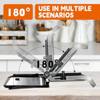 Panini Waffle Maker Combo | Panini Grill Press Sandwich Maker, Smokeless Indoor Grill, 1600W, 180° Open, Removable Plates, Stainless Steel, Ideal Kitchen Gift for Steak, Hamburger, Waffle