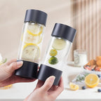 Sparkling Water Machine Soda Maker Beverage Drink Dispenser for Home, Soda Streaming with 1L BPA Free Bottle, 2 Portable Bottle for travel, Seltzer & Carbonator Srew-in 60L CO2 (NOT Included), Black
