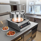 VEVOR Portable Commercial Cooktop, 5000W Induction Burner with 16 Temp Settings, Stainless Steel Countertop Induction Hot Plate with 4H Timer, Child Lock