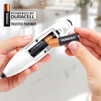 Zulay Kitchen Powerful Milk Frother Wand With 4 AA Duracell Batteries - Ultra Fast Handheld Drink Mixer - Electric Whisk Foam Maker for Coffee, Lattes, Cappuccino, Matcha & Creamer - White & Black