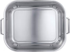 Tramontina 16.75-Inch Stainless Steel Roasting Pan with Rack, Flared Edge Turkey Roaster for Oven, Dishwasher Safe, Made in Brazil