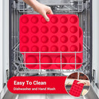 Redfly 2 Pack Silicone MIini Muffin Pan & Cupcake Pans for Baking - 24 Cup Mini Size BPA Free Egg Bites Molds