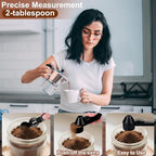 Palksky Coffee Scoop & Funnel for Reusable K Cup Refillable Coffee Pods,2 Tablespoon Coffee Measuring Scooper,2PCS